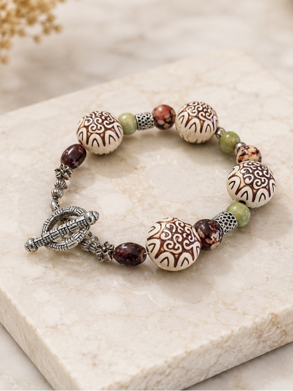 Beaded Toggle Bracelet